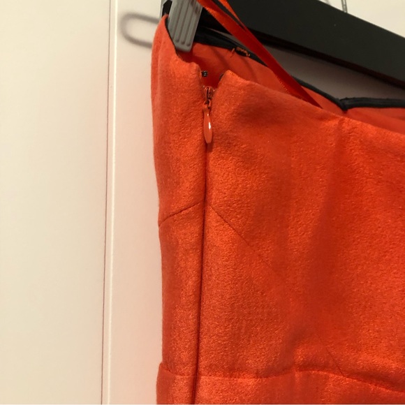 Urban Outfitters Cooperative Strapless Little Orange Dress - Picture 4 of 7